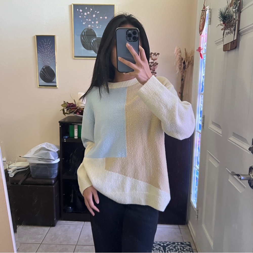 Oak + Fort Colorblock Sweater